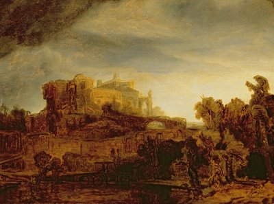 Landscape with a Chateau by Rembrandt van Rijn